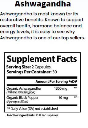 Ashwagandha with Black Pepper
